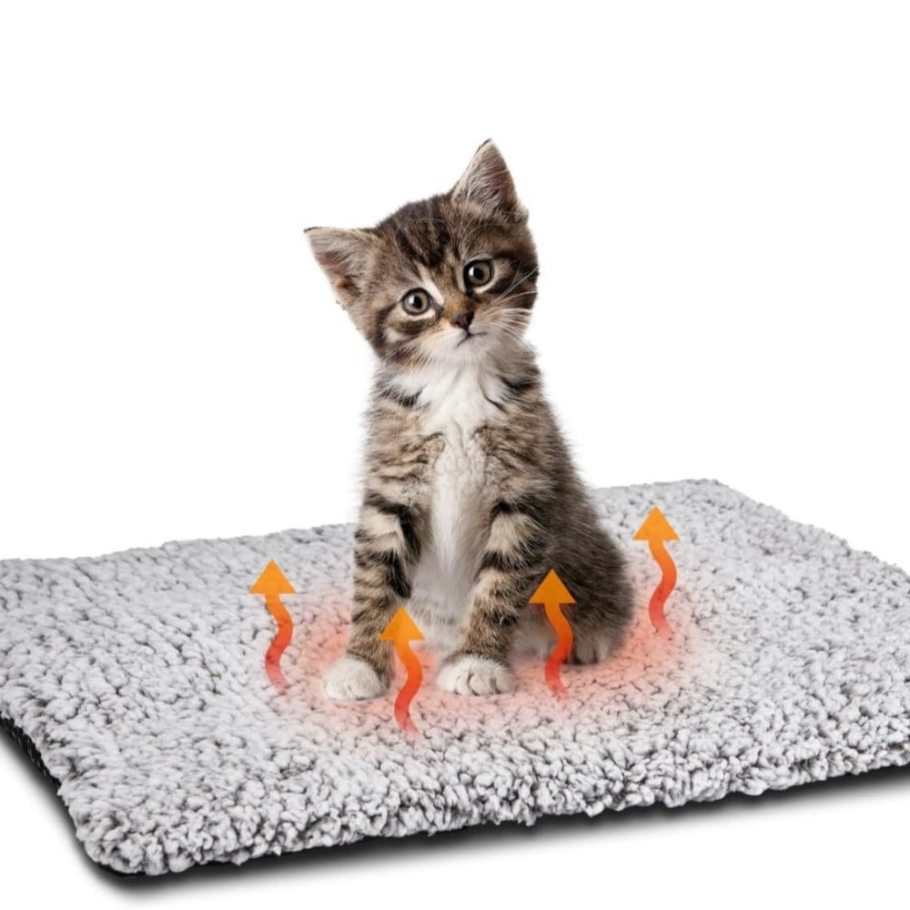 Waterproof Self Heating Pet Mat for Cats and Dogs in Grey Color